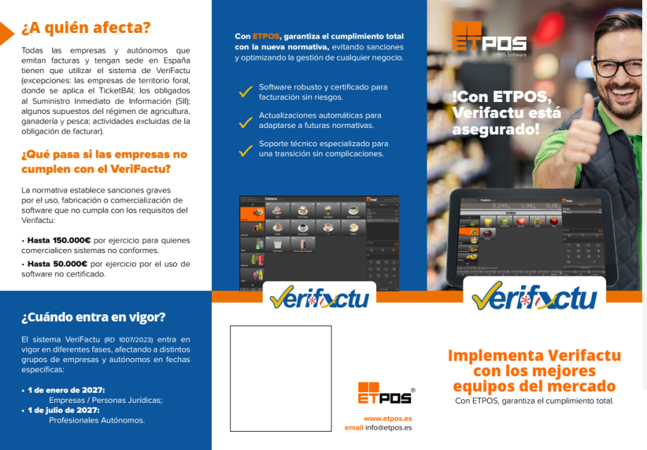 Software Etpos Homologado Verifactu
