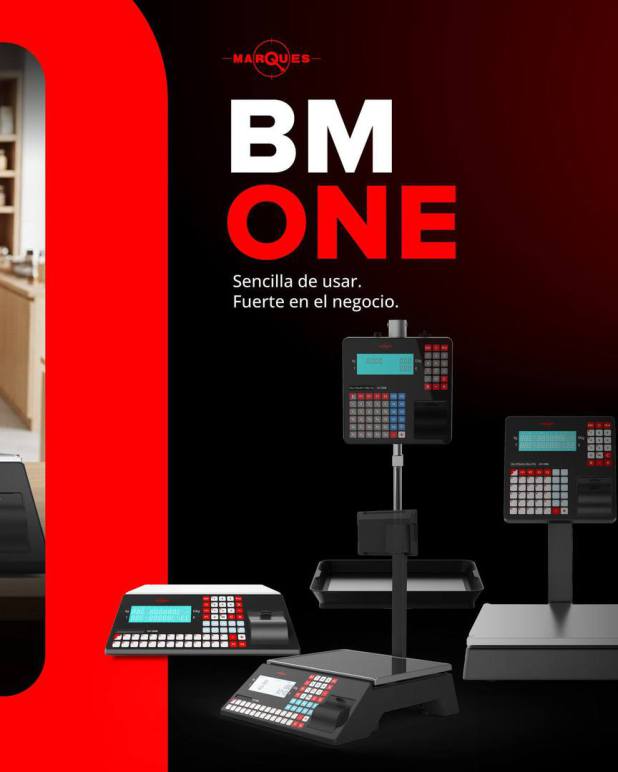 Balanzas Marques gama BM ONE con impresora y bateria