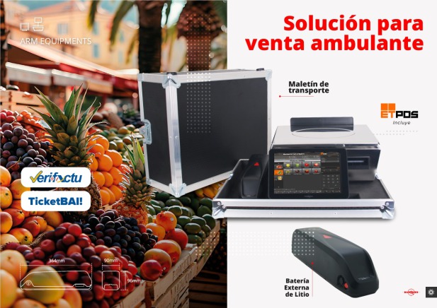 Balanza táctil Marques BM5 con Bateria de Litio - Verifactu