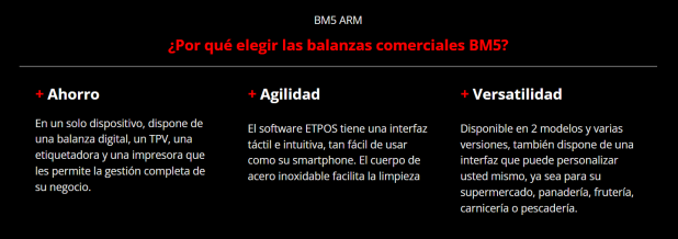 Balanza Táctil Marques BM5 ARM - PESAJE - FACTURACION - IMPRESION - VERIFACTU